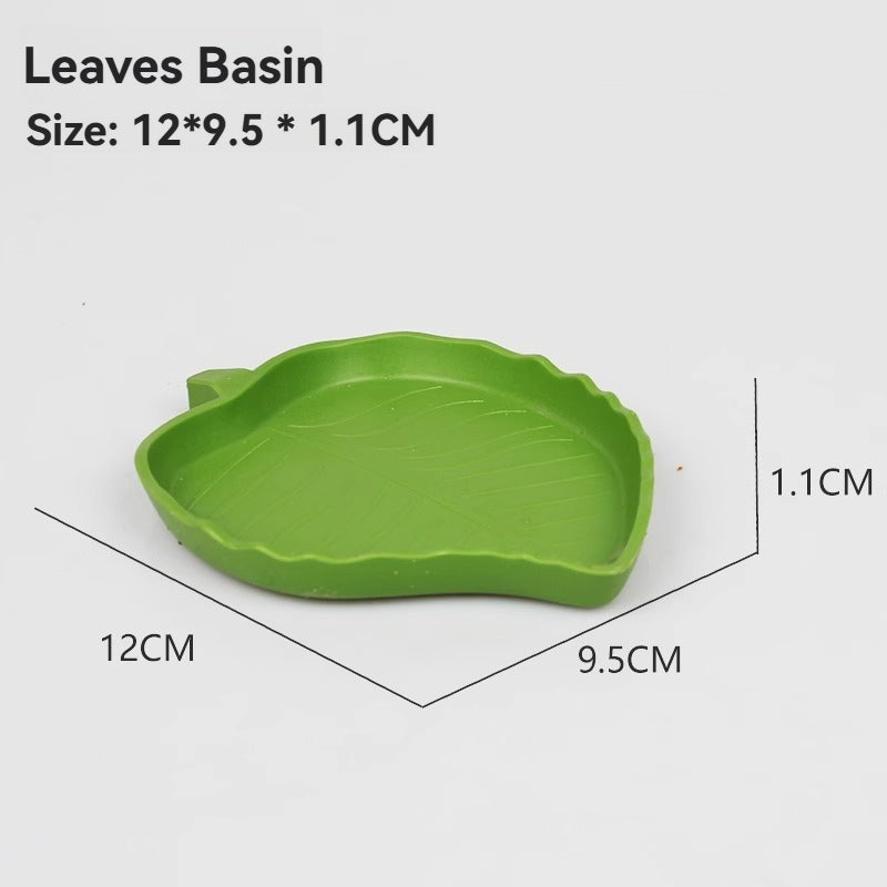 Climbing Pet Feeding Pot Land Turtle Water Pot Climbing Pet Feeding Plate Lizard Horned Frog Shougong Feeding Box Pet Drinking Plate