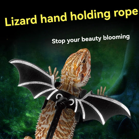 Lizard Traction Rope Totoro Climbing Pet Going Out Traction Rope with Flower Branch Mouse Pet Transformation Chest Back Traction Rope