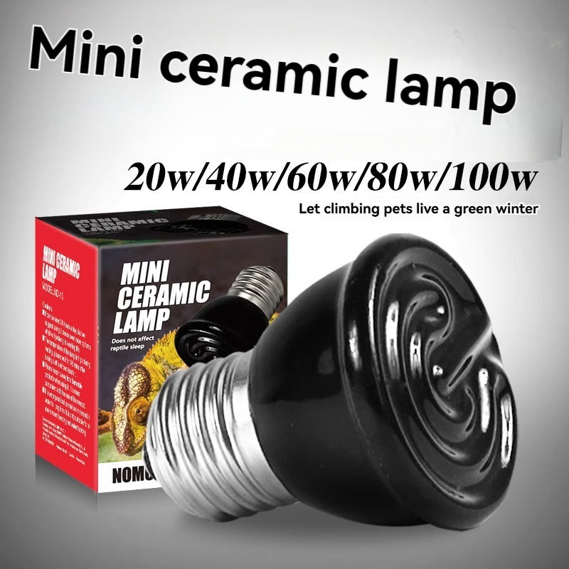 Climbing pet mini ceramic lamp turtle reptile heating bulb tortoise far infrared heat preservation lamp heating lamp