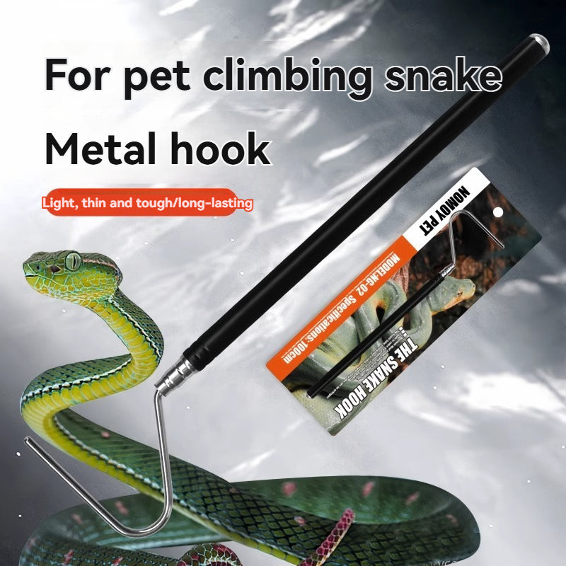 Pet Snake Black Snake Hook Snake Catching Supplies Snake Catching Tools Stainless Steel Snake Hook Snake Catching Snake Catching