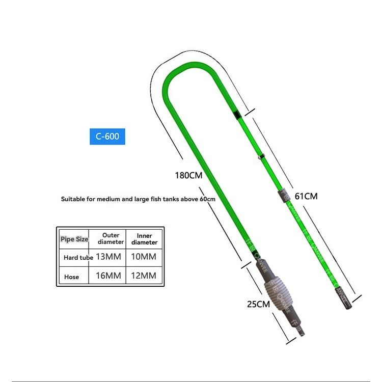 Qanvee Qianrui Fish Tank Water Change Cleaning Suction Water Change Manual Water Pumping Sand Washing Suction Pipe Small Siphon