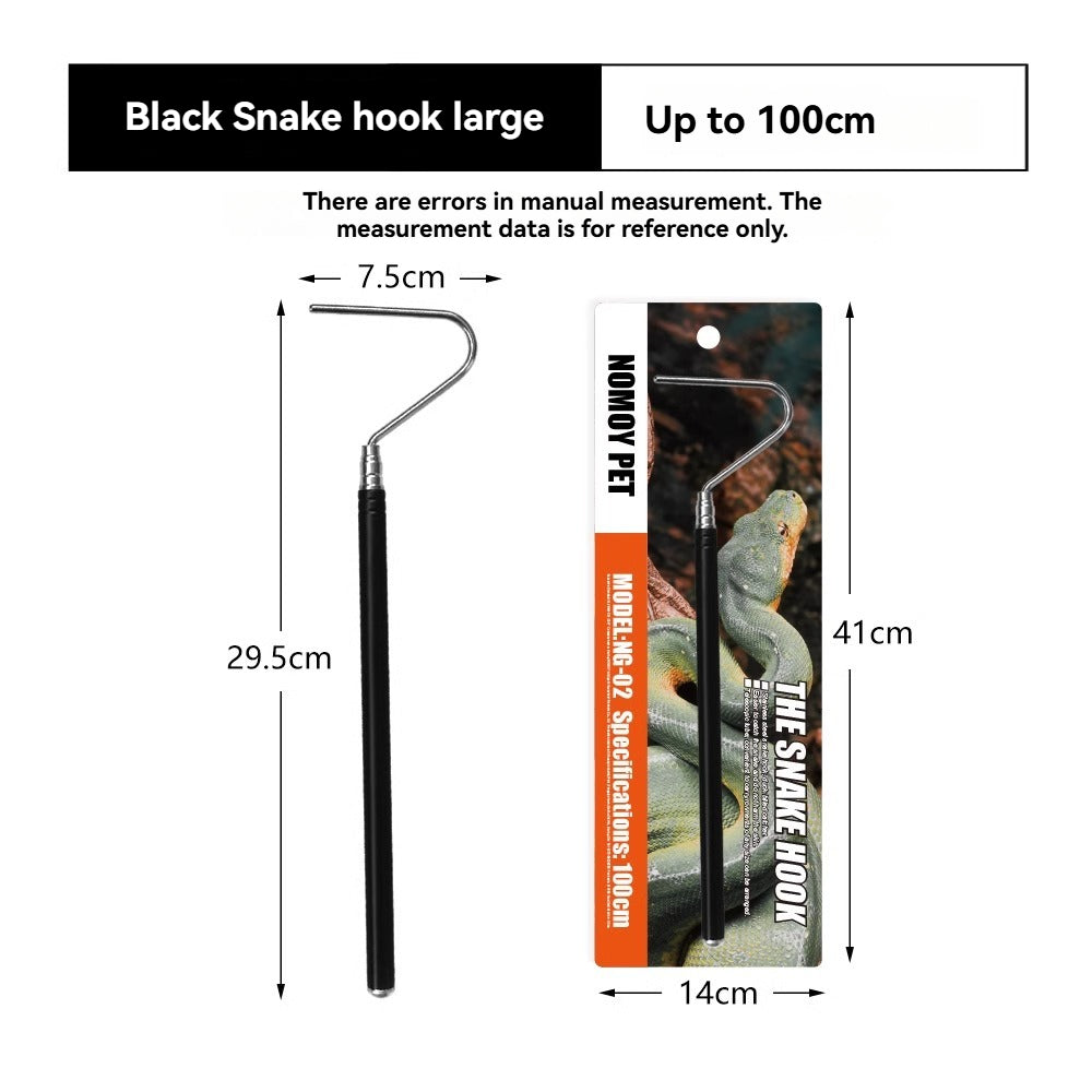 Pet Snake Black Snake Hook Snake Catching Supplies Snake Catching Tools Stainless Steel Snake Hook Snake Catching Snake Catching