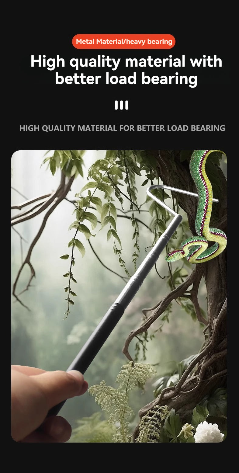 Pet Snake Black Snake Hook Snake Catching Supplies Snake Catching Tools Stainless Steel Snake Hook Snake Catching Snake Catching