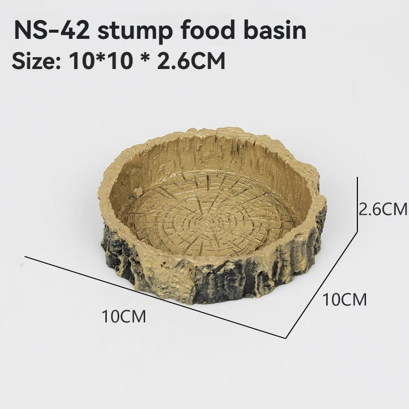 Climbing Pet Feeding Pot Land Turtle Water Pot Climbing Pet Feeding Plate Lizard Horned Frog Shougong Feeding Box Pet Drinking Plate